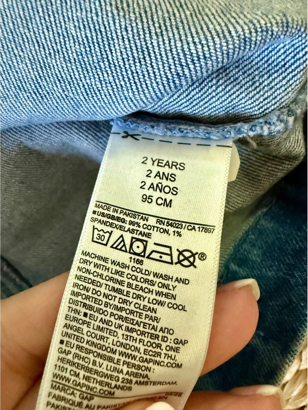 Gap Denim Heart Dress Sz 2 Years EUC